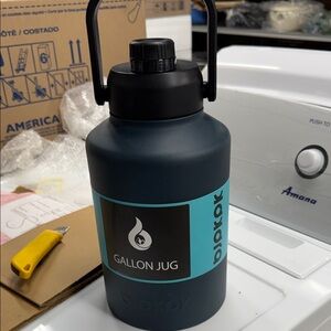 Black and Blue Gallon Jug